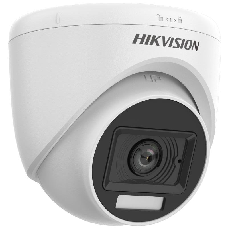 Hikvision DS-2CE76D0T-LPFS – 2MP Smart Hybrid-Light Audio Fixed Turret Camera